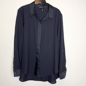 DKNYC Black Blouse